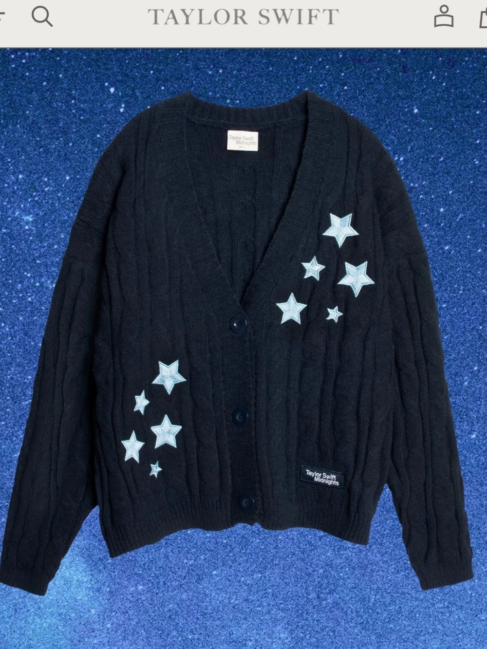 Taylor Swift Midnights Cardigan Size Medium/Large